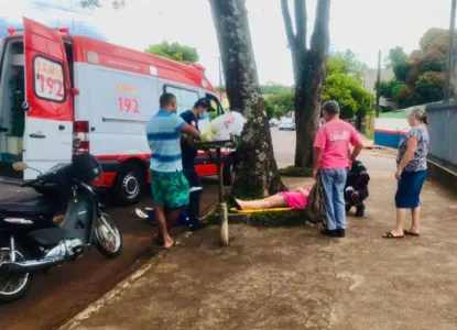 Acidente foi registrado na Avenida Aviação nesta segunda-feira (21)