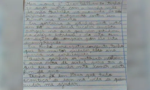 Crianças de Maringá emocionam ao pedirem comida ao Papai Noel