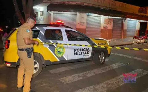 Homicídio aconteceu em frente a um bar localizado no cruzamento das Ruas Francisco Amaro e Santo Antônio, no Jardim Catedral
