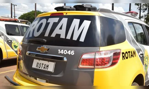 ROTAM prende suspeito de tráfico de drogas no centro de Ivaiporã