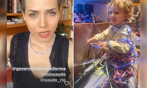 Letícia Colin faz apelo por vacina contra a Covid para filho de 3 anos