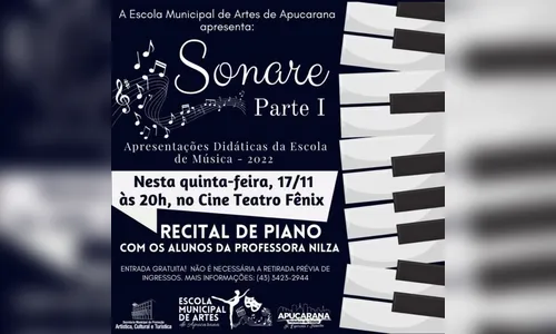 Festival de Artes começa nesta quinta (17) em Apucarana