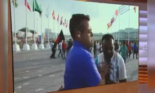 Repórter da Globo empurra torcedor no Catar; assista o vídeo