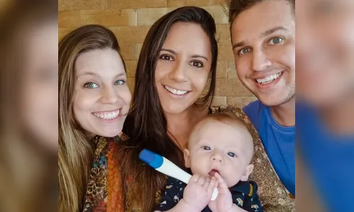 Gravidez de segundo filho é anunciada por trisal de Londrina