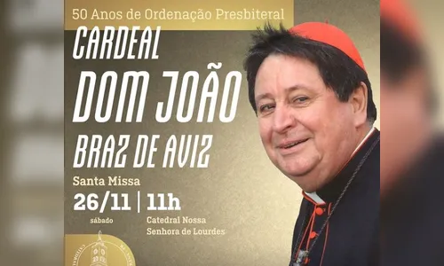 Cardeal Aviz celebra 50 anos de jubileu de ouro em Apucarana