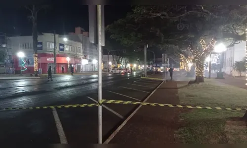 Simulado de combate da PM movimenta o centro de Apucarana; assista