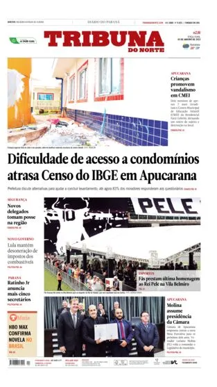 Edição do dia 3 de janeiro de  2023