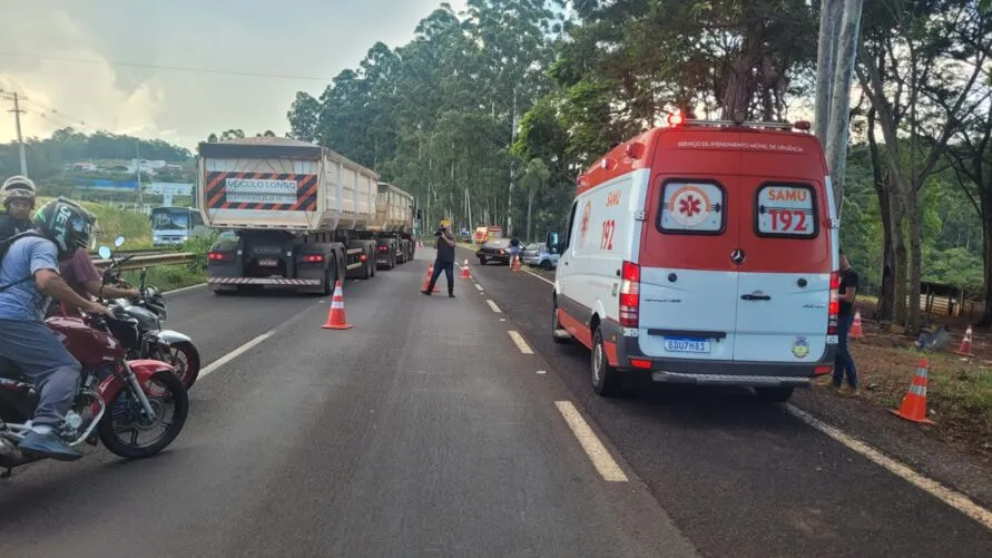 BR-376 registra dois acidentes ao mesmo tempo em Apucarana