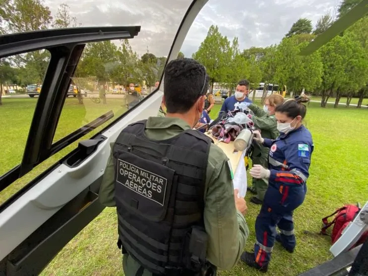 Criança foi atendida pelo Siate dos Bombeiros e pelo Bpmoa