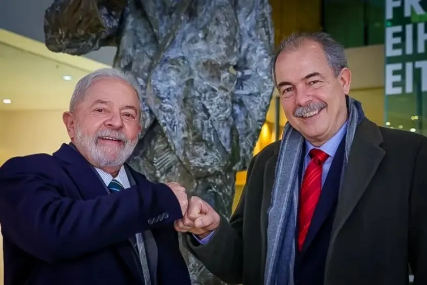 Luiz Inácio Lula da Silva e Aloizio Mercadante