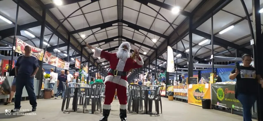 O Papai Noel já chegou no Espaço das Feiras