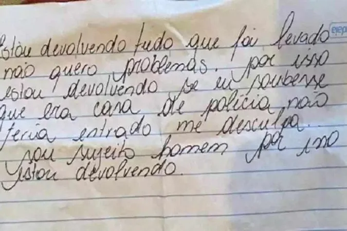 O proprietário da residência, o delegado João Reis, estava fora da capital mineira para tratar de uma doença