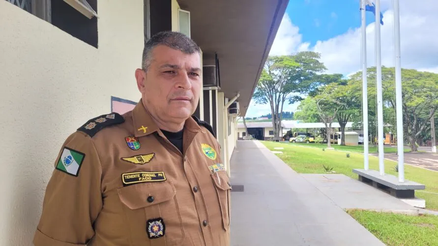 Tenente-coronel Marcos José Facio, do 10º Batalhão de Polícia Militar