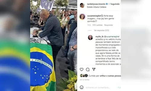 Xuxa questiona foto de velório de Pelé: 'Por que tem gente sorrindo?'