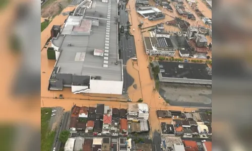 Criança ferida em deslizamento em SC recebe alta de hospital
