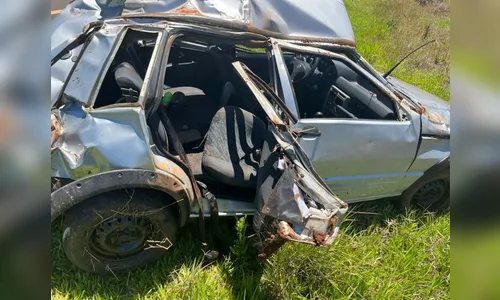 Casal morre após capotamento registrado na PR-484