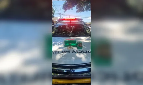 PM prende motorista com mais de 3 kg de maconha e 50 munições