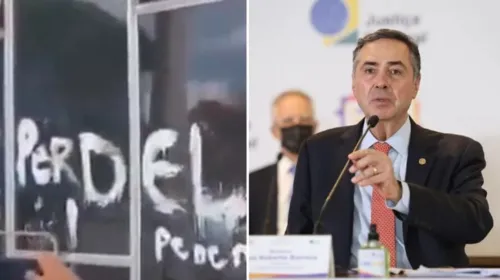 Em uma conversa com jornalistas, Barroso ironizou o erro ortográfico
