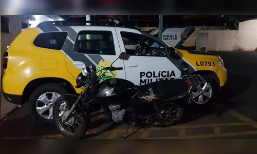 Em Jandaia do Sul, PM recupera motocicleta furtada; homem é preso