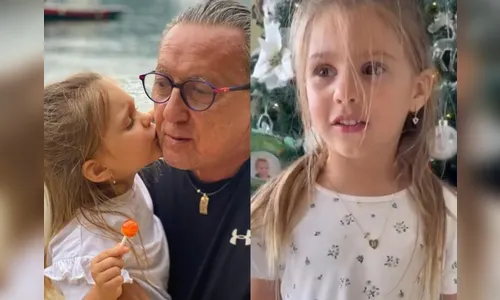 Vídeo: Neta de Galvão Bueno reproduz bordão do avô: 'Haja Coração'