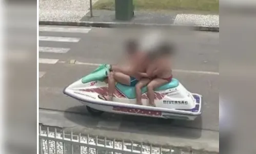 Família é flagrada em ‘jet ski com rodas' e viraliza; veja