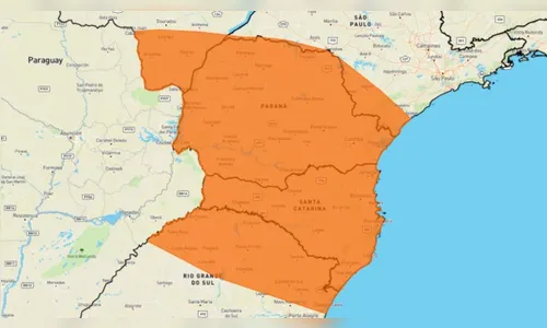 PR e SC têm novo alerta para tempestades nesta terça-feira (27)
