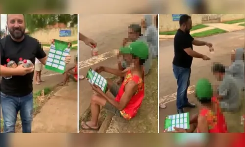 Vice-prefeito viraliza ao distribuir cachaça para moradores de rua