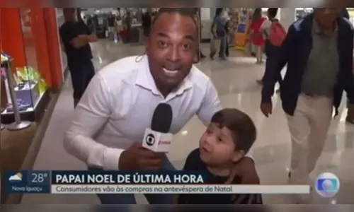 Em telejornal, criança diz que gastou dinheiro de presente em lanche