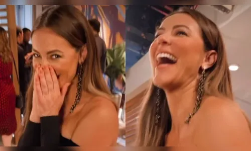 Paolla Oliveira dá zoom em vestido e mostra a perna musculosa