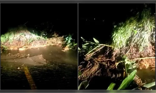 PR-410  registra novos deslizamentos e é totalmente interditada