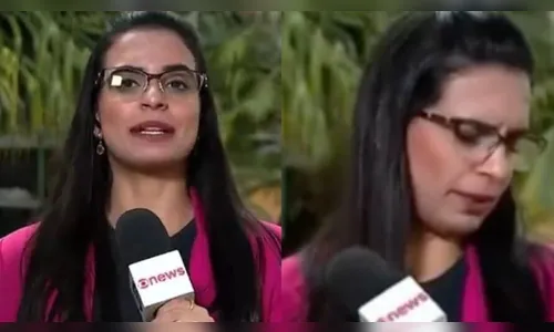 Repórter Fernanda Rouvenat, da GloboNews, teve uma crise de tosse  durante uma entrada ao vivo na edição de meio-dia do jornal, no último sábado