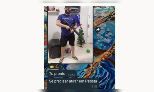Servidor público revolta ao postar foto em grupo: 'Atirar em petista'