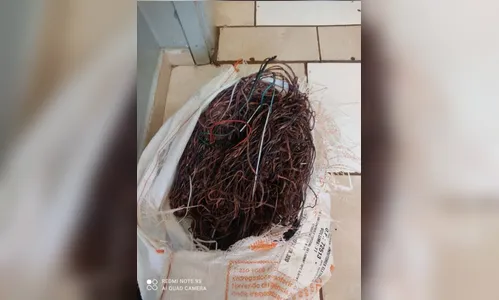 Ladrão é preso após furtar 5 quilos de fios de cobre em Apucarana