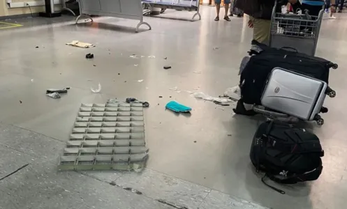 Um vídeo que circula nas redes sociais mostra o momento da explosão