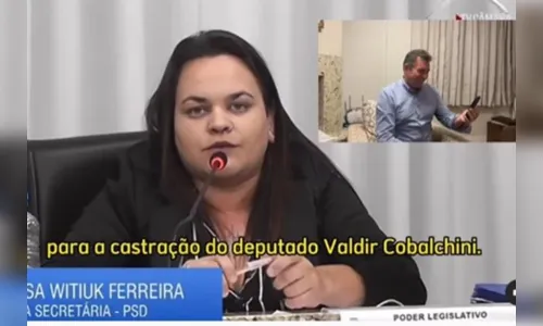 VÍDEO: Vereadora se confunde e pede castração de deputado; entenda
