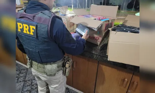 PRF apreende cigarros eletrônicos e acessórios em Cornélio Procópio