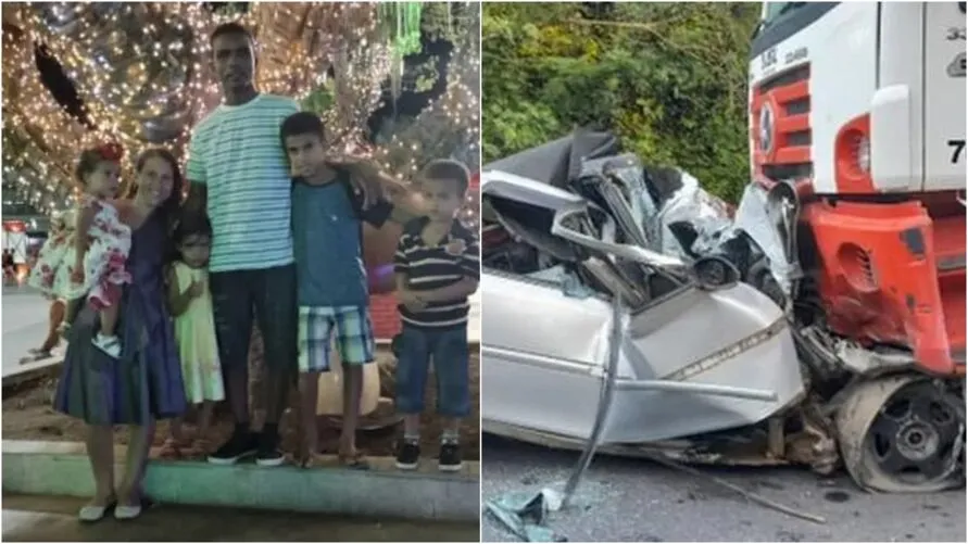 A colisão entre um carro de passeio e um caminhão aconteceu no quilômetro 119, no Norte do Espírito Santo