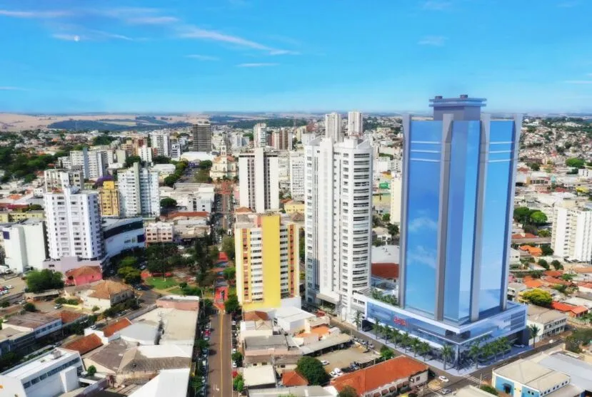 Com 28 andares, Centro Comercial será o maior prédio de Apucarana