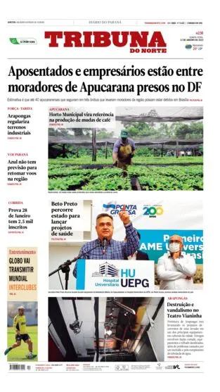 Edição do dia 12 de janeiro de  2023