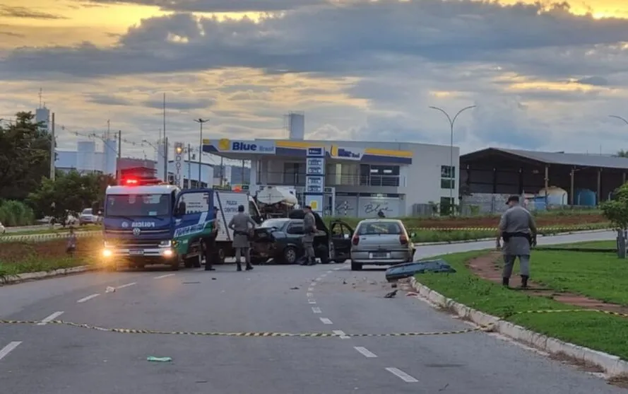 O acidente ocorreu na Avenida Eixo Primário, do Polo Empresarial de Goiás, em Aparecida de Goiânia