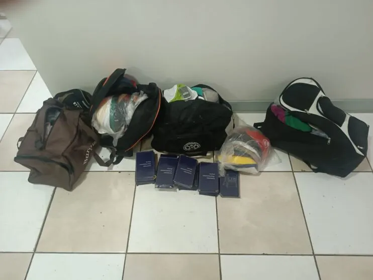 O ladrão foi preso e encaminhado para a delegacia