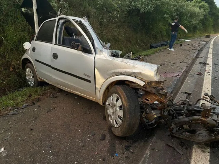 Um motorista de 40 anos morreu no acidente