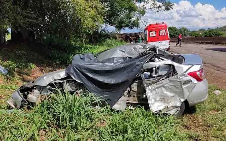 Batida frontal foi na altura do quilômetro 155 próximo a Linha Alto Pará