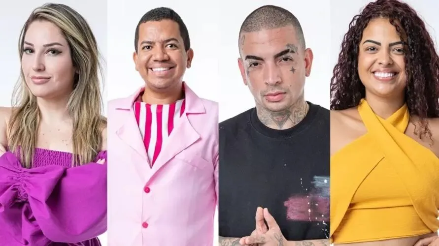 Bruno, Paula, MC Guimê e Amanda são os brothers na berlinda