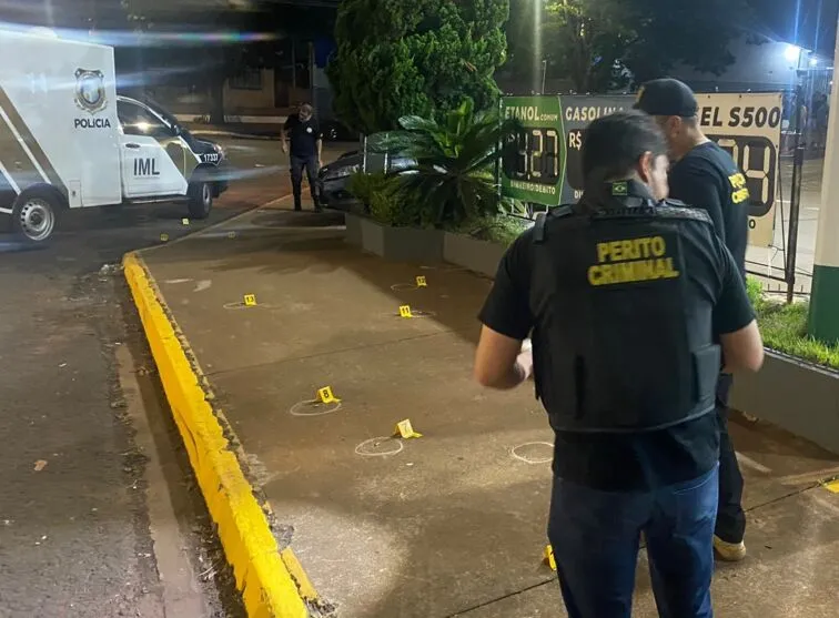 Câmeras de segurança registraram o assassinato