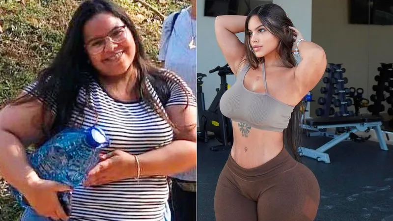 Na rede social, a panamenha contou que chegou a pesar 136 quilos no auge da obesidade