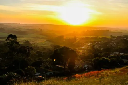 A paisagem também é deslumbrante no período noturno