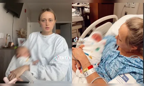 Mulher vai ao médico com pedra nos rins e dá à luz um menino