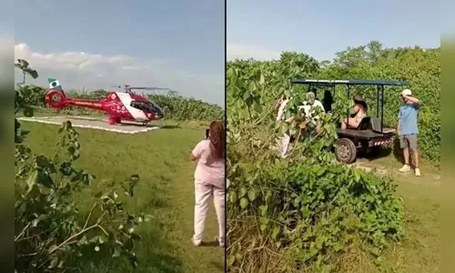 Mulher é socorrida após ser picada por cobra em trilha na Ilha do Mel
