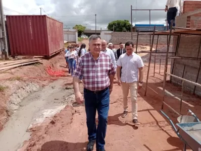 Beto Preto vistoriou as obras da UMS de Maria Helena